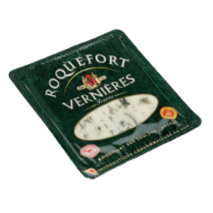 Image Roquefort AOP Vernières Tranche 0,1kg