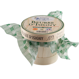 Image Beurre Isigny AOP ½ sel panier 0,25kg