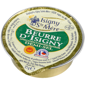 Image Beurre Isigny AOP ½ sel 25g dose x48 §