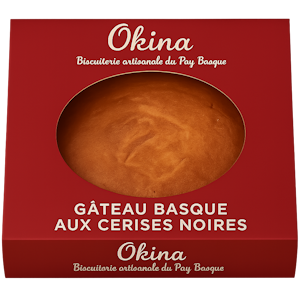 Image Gâteau basque cerise noire 600g